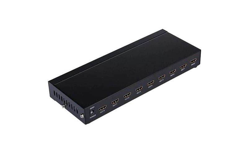 MT VIKI – HDMI 8 Ports Splitter { 4K@60HZ // compact metal housing // Support HDR // power adapter included } [ MT-SP148 ]